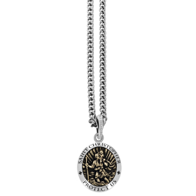 Saint Christopher Pendant w/ Gold Alloy