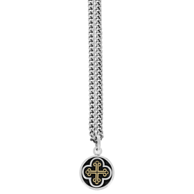 Symmetrical Traditional Cross Pendant w/ Gold Alloy