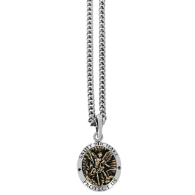 Saint Michael Pendant w/ Gold Alloy